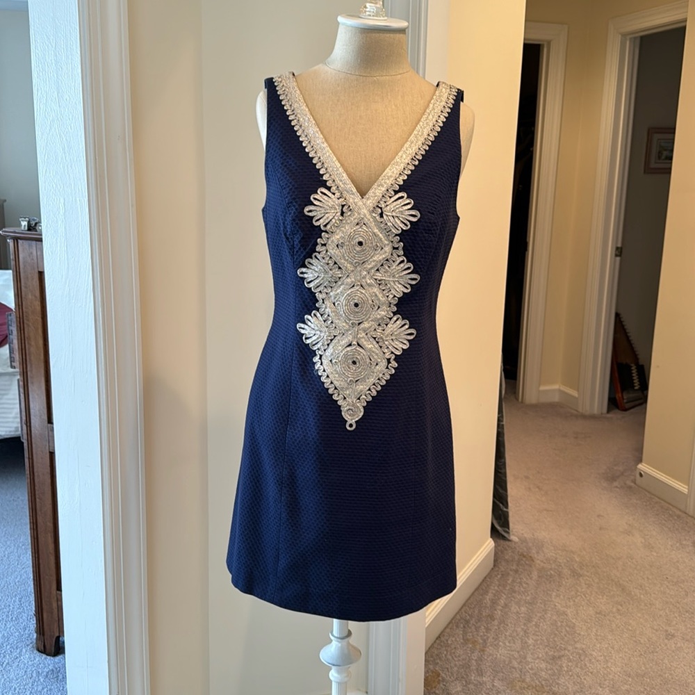 Midnight blue Lilly Pulitzer Cocktail Dress Size 4